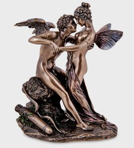 Статуетка Veronese Амур та Психея символ кохання 17х13 см 1907163 бронзове покриття