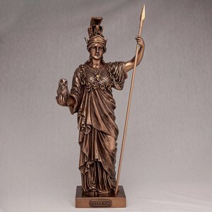 Статуетка Veronese Богиня військової стратегії та мужності Афіна 35 см бронзове покриття полістоуну