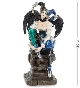 Статуетка Veronese Занепалий Ангел-шут (Фентезі) 26 см 1901914 полістоун