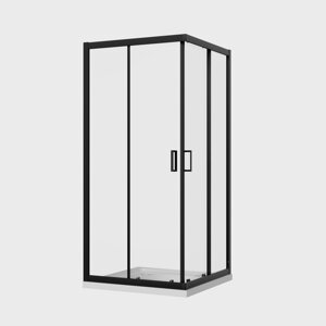 Скляна душова кабіна AVKO Glass RDR09, 8мм 190х90х90 Black