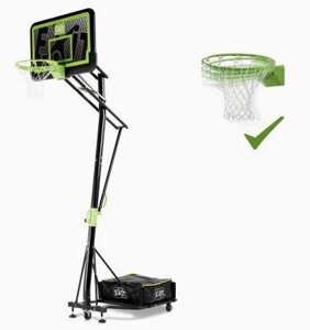 Стойка баскетбольна мобільна EXIT Galaxy black + кільце з амортизацією