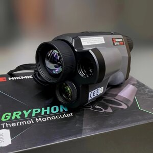 Тепловізійний монокуляр HikMicro Gryphon GH35L LRF, 1800 м, 35 мм, лазерний далекомір (600 м), цифрова камера 1080p,