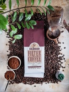 Турецька кава в зернах Mehmet Efendi Colombian 1 кг, арабіка 100%Колумбія, оригінал