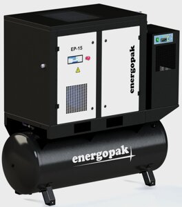Гвинтовий компресор Energopak EP 15/RD-T270 з осушником і ресивером 270 л 1600 л/хв, 12.5 бара, 15 кВт