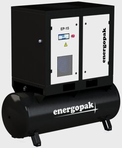 Гвинтовий компресор Energopak EP 15-T500 з ресивером 500 л 1600 л/хв, 12.5 бара, 15 кВт