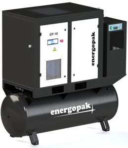 Гвинтовий компресор Energopak EP 18/RD-T270 з осушником і ресивером 270 л 2500 л/хв, 10 барів, 18,5 кВт Купи вже