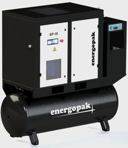 Гвинтовий компресор Energopak EP 18/RD-T270 з осушником і ресивером 270 л 2000 л/хв, 12.5 бара, 18,5 кВт