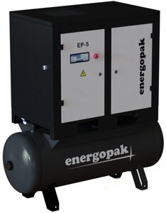 Гвинтовий компресор Energopak EP 5-T270 з ресивером 270л 1000 л/хв, 7,5 бар, 5 кВт Купи вже сьогодні!