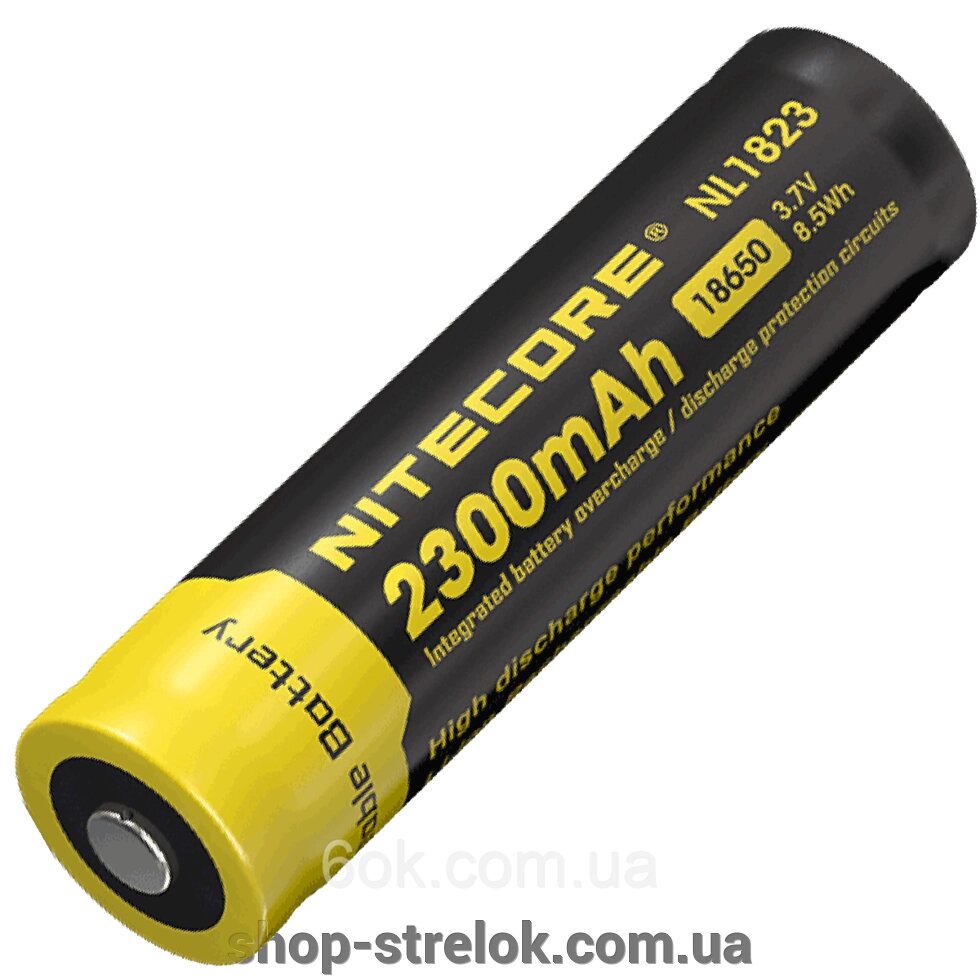 Акумулятор 18650 (2300mAh) Nitecore NL1823 від компанії Магазин «СТРІЛОК» - фото 1