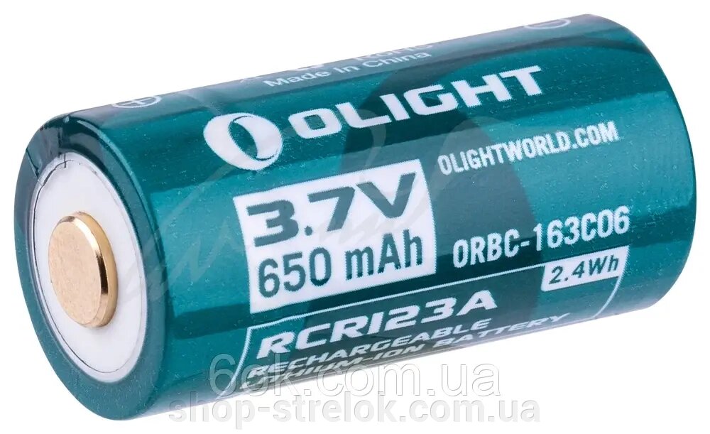 Акумуляторна батарея Olight 16340 з зарядним портом micro-USB від компанії Магазин «СТРІЛОК» - фото 1