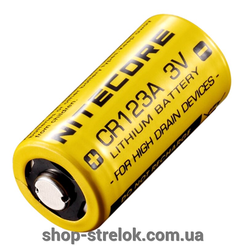 Батарея CR123A (1550mAh) Nitecore від компанії Магазин «СТРІЛОК» - фото 1