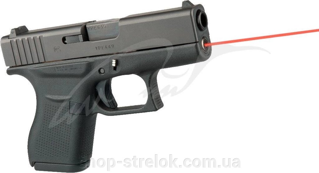Целеуказатель LaserMax для Glock43 червоний від компанії Магазин «СТРІЛОК» - фото 1