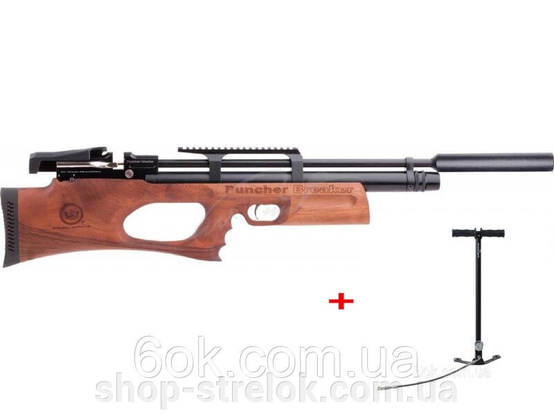 Гвинтівка пневматична Kral Puncher Breaker PCP Wood 4,5 мм з глушником від компанії Магазин «СТРІЛОК» - фото 1