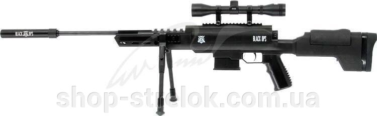 Гвинтівка пневматична Norica Black OPS Sniper + приціл 4x32 + сошки від компанії Магазин «СТРІЛОК» - фото 1
