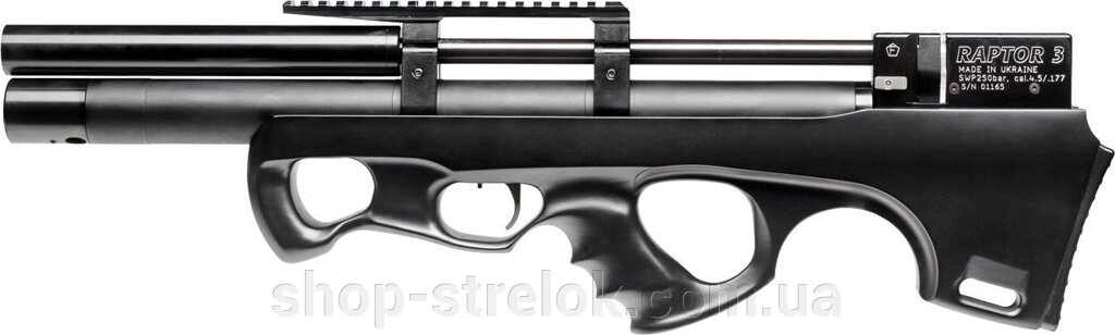 Гвинтівка пневматична Raptor 3 Compact чорний від компанії Магазин «СТРІЛОК» - фото 1