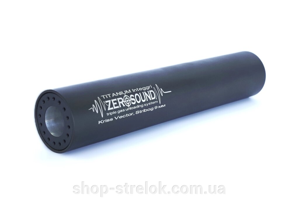 Інтегрований саундмодератор Zerosound TITAN 9 мм (triple gas unloading system) від компанії Магазин «СТРІЛОК» - фото 1