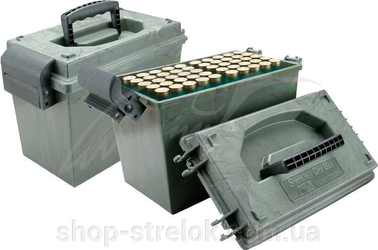 Кейс MTM Dry Boxes д/патронів 12к на 100 патр ц: camo від компанії Магазин «СТРІЛОК» - фото 1