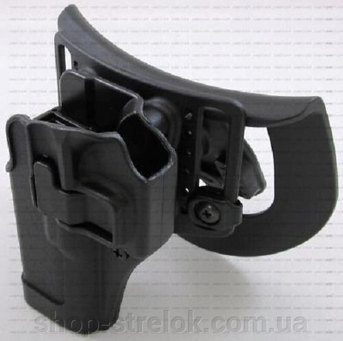 Кобура BLACKHAWK SERP CQC для Glock 17/22 /31 лівша, полімерна ц: чорний від компанії Магазин «СТРІЛОК» - фото 1