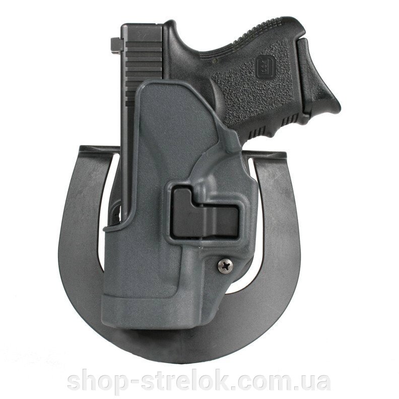 Кобура BLACKHAWK SERP CQC для Glock 26/27/33 лівша, полімерна ц: чорний від компанії Магазин «СТРІЛОК» - фото 1