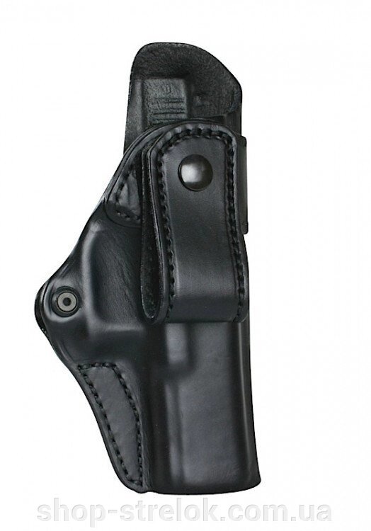 Кобура BLACKHAWK внутрибрючная для Glock 17/19/22/23/31/32/36, шкіра ц: чорний від компанії Магазин «СТРІЛОК» - фото 1