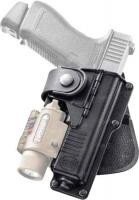 Кобура Fobus для Glock-17/22 з підствольним ліхтарем, фіксатор поясний ц: black від компанії Магазин «СТРІЛОК» - фото 1