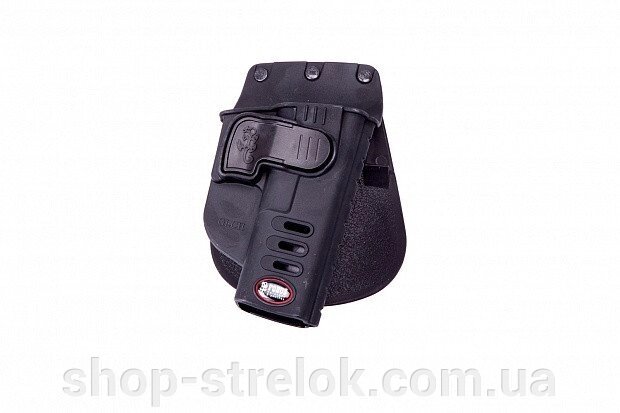 Кобура Fobus міні для Glock-17,19, Форт-17 з поясним фіксатором ц: black від компанії Магазин «СТРІЛОК» - фото 1