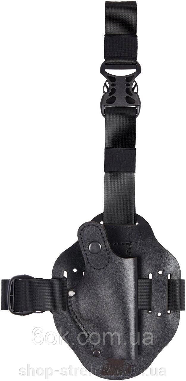 Кобура стегнова Ammo Key ILLEGIBLE-1 S ПМ Black Chrome від компанії Магазин «СТРІЛОК» - фото 1