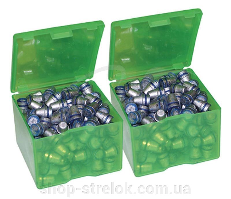 Коробка MTM з двох коробок для куль 3.4" x 3.4" x 2.5" ц: зелений від компанії Магазин «СТРІЛОК» - фото 1