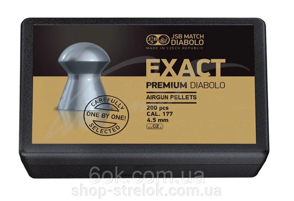 Кулі пневматичні JSB Exact Premium. Кал. 4.52 мм. Вага - 0.54 р. 200 шт/уп від компанії Магазин «СТРІЛОК» - фото 1
