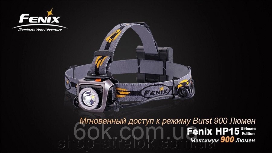Ліхтар налобний Fenix HP15 UE від компанії Магазин «СТРІЛОК» - фото 1