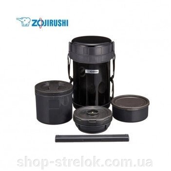 Набір для ланчу ZOJIRUSHI SL-XD20BA 2 л ц: чорний від компанії Магазин «СТРІЛОК» - фото 1