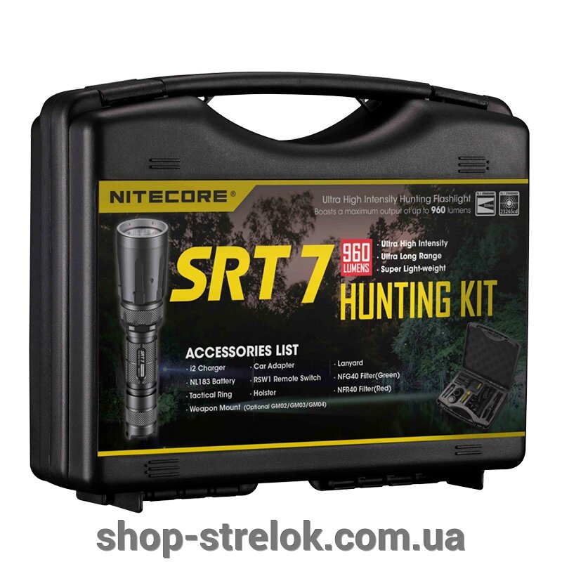Набір для нічного полювання Nitecore SRT7 від компанії Магазин «СТРІЛОК» - фото 1