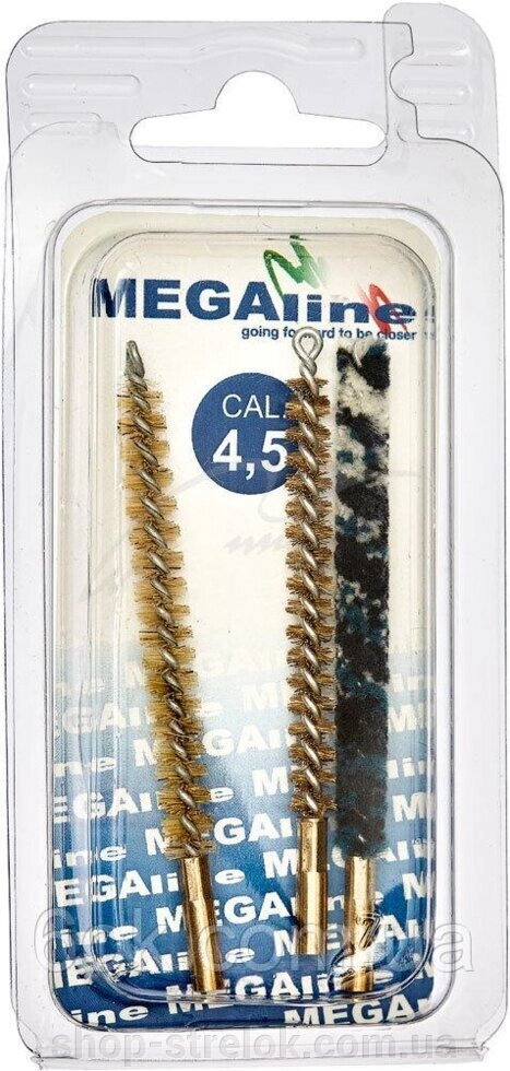 Набір йоржів MEGAline кал. 4.5 мм. Латунь/нейлон/вовна. 1/8 F від компанії Магазин «СТРІЛОК» - фото 1