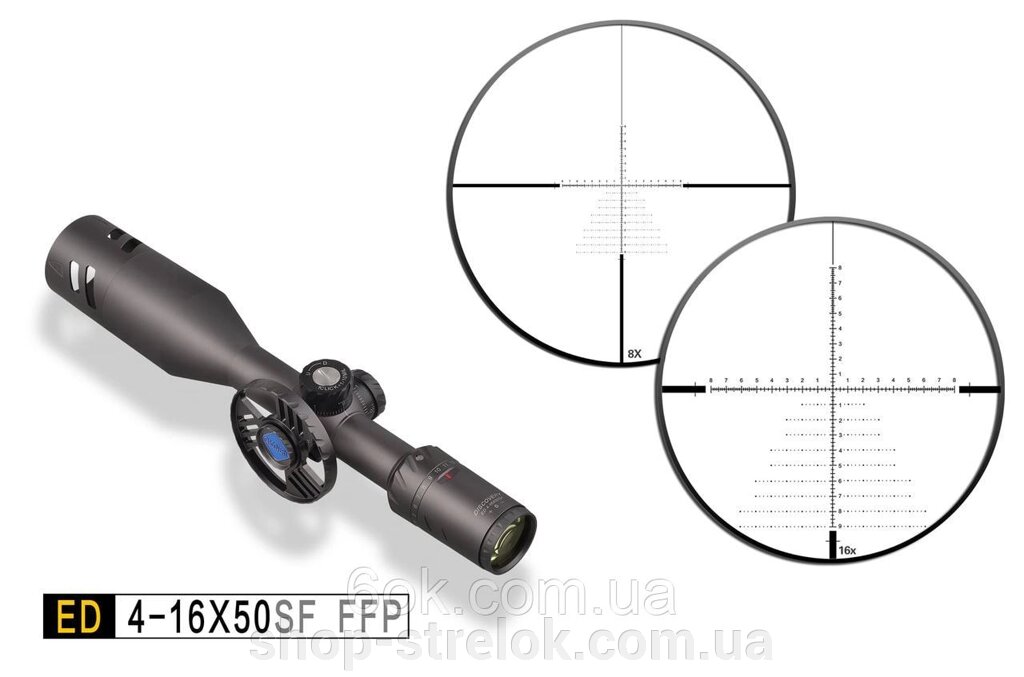 Оптичний приціл Discovery Optics ED 4-16X50 SF FFP від компанії Магазин «СТРІЛОК» - фото 1