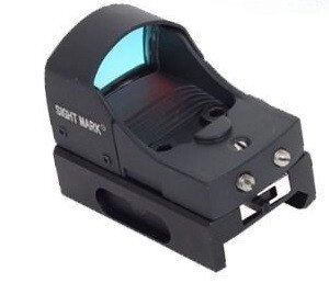 Приціл коліматора Sightmark Micro Combat Red Dot - відкритий, марка - точка, кріплення Weaver SM13001