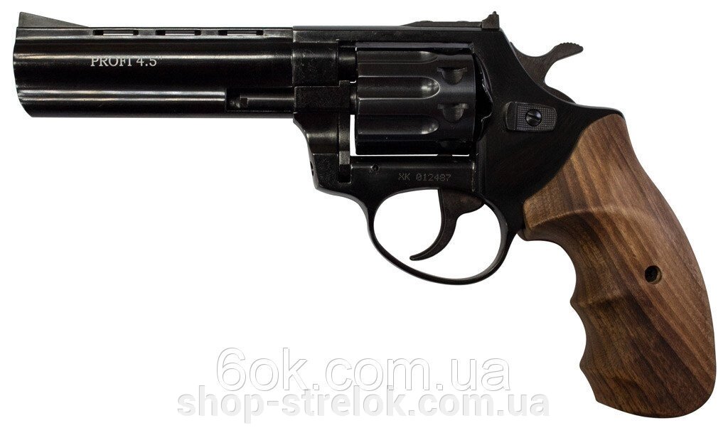 Револьвер під патрон Флобера PROFI-4.5&quot; черн/бук - опт