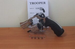 Револьвер под патрон Флобера TROOPER - 3 Хром