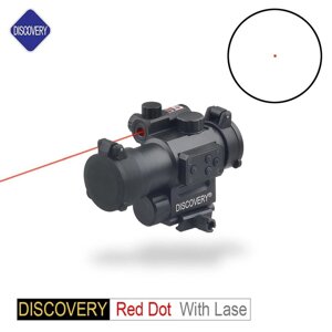 Приціл коліматорний Discovery Optics 1x30 Red Dot Scope. (в комплекті з ЛЦУ)