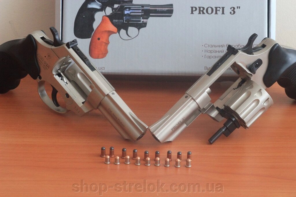 Револьвер під патрон Флобера PROFI-3&quot; сатин/пласт - знижка