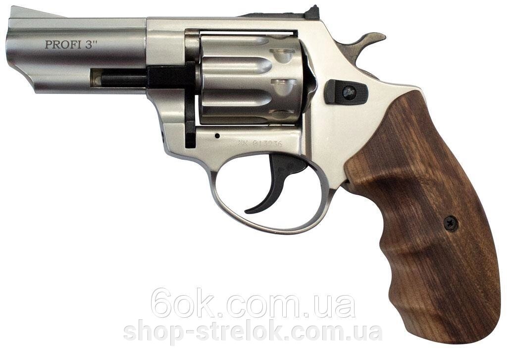 Револьвер під патрон Флобера PROFI-3&quot; сатин/бук - Магазин «СТРІЛОК»