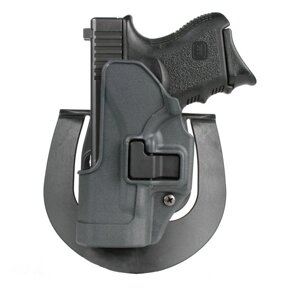 Кобура BLACKHAWK SERP CQC для Glock 26/27/33 лівша, полімерна ц: чорний