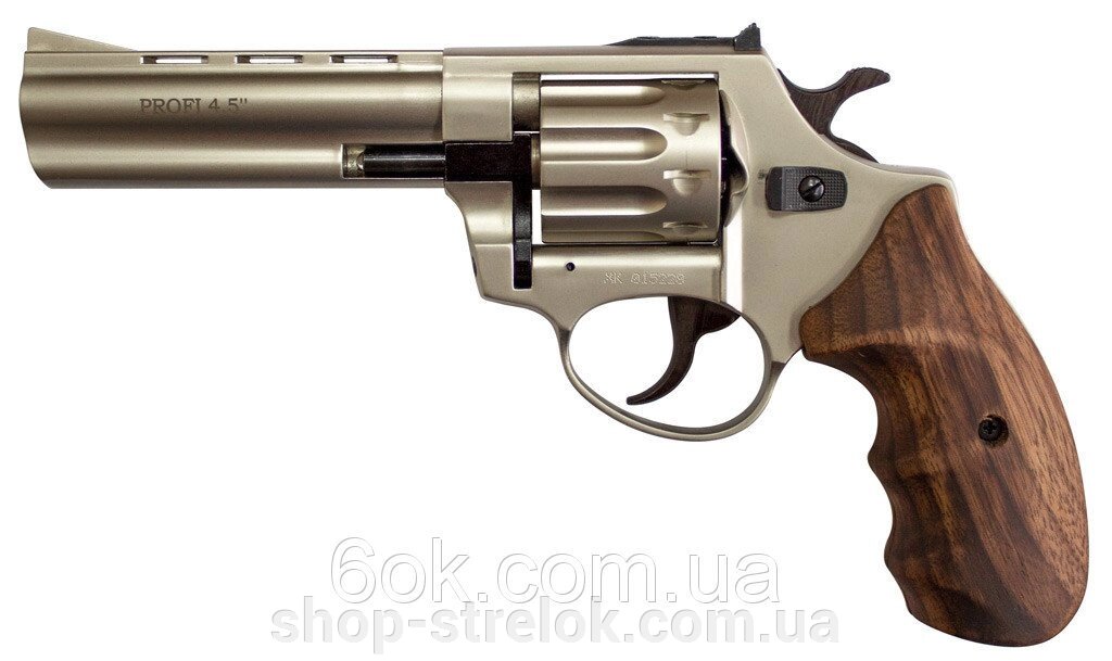 Револьвер під патрон Флобера PROFI-4.5&quot; сатин/бук - особливості