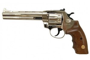 Револьвер флобера Alfa mod. 461 4 мм нікель/дерево