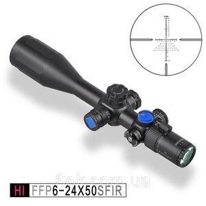 Оптичний приціл Discovery Optics HI 6-24X50 SFIR FFP