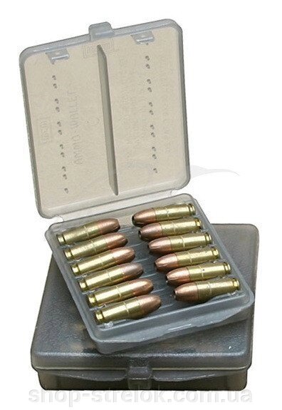 Корпус MTM Ammo Wallet D/Pist. Патр. 9 мм, 380 АСП для 18 пат. С: Дим - акції