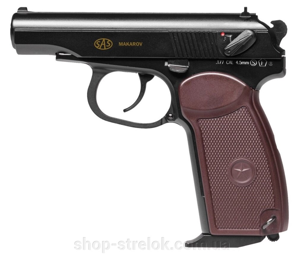 Пістолет пневматичний SAS Makarov Blowback від компанії Магазин «СТРІЛОК» - фото 1