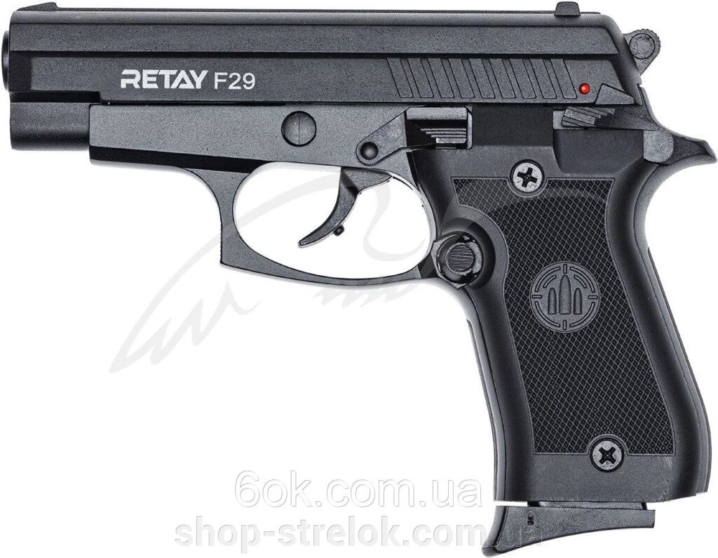 Пістолет стартовий Retay F29 кал. 9 мм. Колір - Black від компанії Магазин «СТРІЛОК» - фото 1