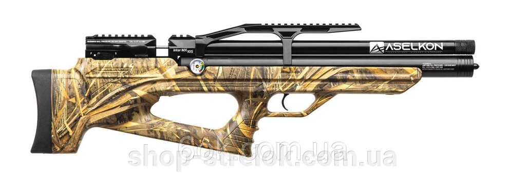 Пневматична PCP- гвинтівка Aselkon MX10-S Camo Max 5 кал. 4.5 від компанії Магазин «СТРІЛОК» - фото 1