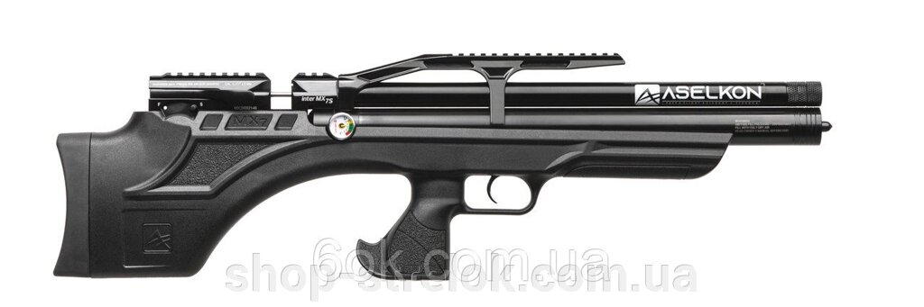 Пневматична PCP гвинтівка Aselkon MX7-S Black кал. 4.5 від компанії Магазин «СТРІЛОК» - фото 1
