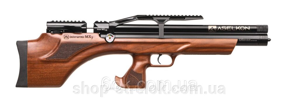 Пневматична PCP- гвинтівка Aselkon MX7-S Wood кал. 4.5 дерево від компанії Магазин «СТРІЛОК» - фото 1